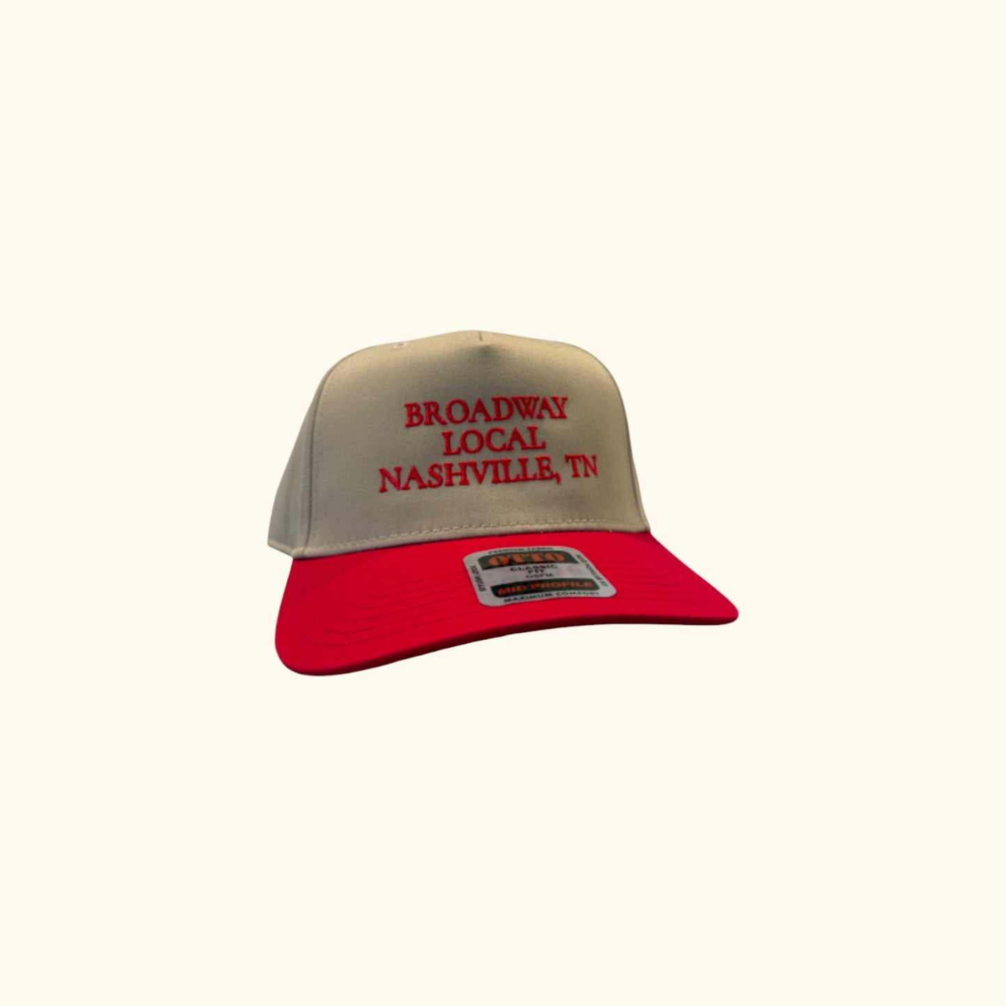 Broadway Local Trucker Hat in Red